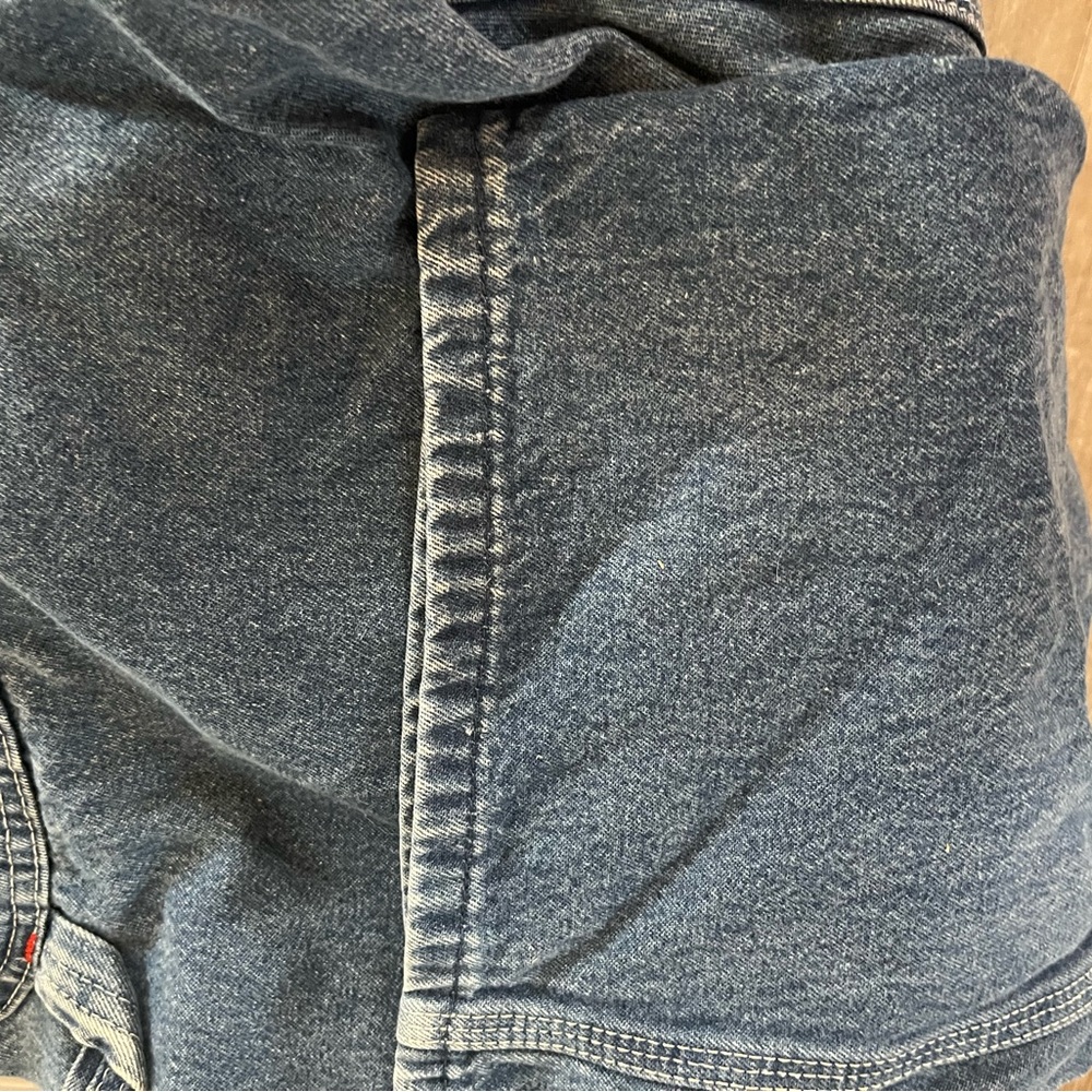 Dickies Blue Denim Bib 36x32 Overalls with Brass Hardware - Picture 4 of 11